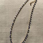 TRUE VALENTINE CHOCKER NECKLACE  DEEP BLUE