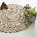 ALFOMBRA REDONDA -MANDALA DE YUTE .120cm
