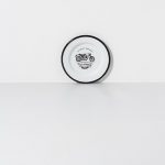 Enamel flat plate Small motor Ø16 cm