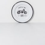 Enamel Motor large flat plate Ø26 cm