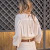 ARALIA LONG SLEEVE BLOUSE IVORY - Image 4