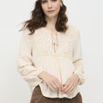 TULU BLOUSE WITH BRODERIE IVORY