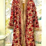 SHIVA HAND EMBROIDERED FLORAL MAXI COAT NUDE
