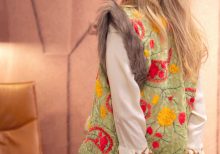 SHIVA HAND EMBROIDERED FLORAL WAIST COAT LIME