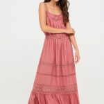 MINAKO MAXI DRESS WITH STRAPS CHERRY
