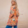 GARDEN CORAL REVERSIBLE KIMONO JACKET - Image 3