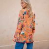 GARDEN CORAL REVERSIBLE KIMONO JACKET - Image 2