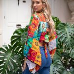 KHARI PATCHWORK TIE TOP