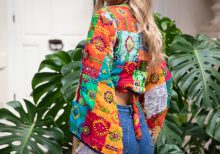 KHARI PATCHWORK EMBROIDERY TIE TOP