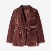 MEGULA SHORT MAUVE VELVET JACKET - Image 3