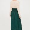 SARDI FALDA MAXI CON BORDADO EN CINTURA GREEN - Imagen 4