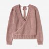 LUANA ROSE LUREX CROSS OVER SWEATER - Image 2