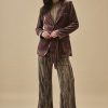 MEGULA SHORT MAUVE VELVET JACKET - Image 2