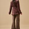 MEGULA SHORT MAUVE VELVET JACKET - Image 6