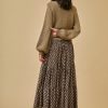 ALVERIA LUREX SWEATER WITH FRONT OPENING BROWN - Image 5