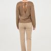 LUANA BROWN LUREX CROSS OVER SWEATER - Image 4