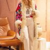 ANKOR BOHEMIAN DOUBLE FACE FUR COAT WITH HAND EMBROIDERY - Image 4