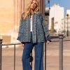 ARIANA BLUE QUILT OVERSIZE ETHNIC PRINTED JACKET - Image 6