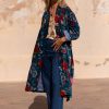 THE VELVET UNDERGROUND  MAXI KIMONO GARDEN  INDIGO - Imagen 4