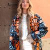 SUZANI FLORAL JACKET COAT FUR MELON - Image 5