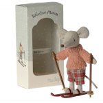 Winter mouse with ski set, Big sister