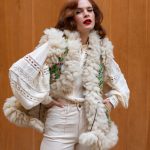 CHALECO BOHEMIO DE PIEL DOBLE FAZ BORDADO A MANO CAMEL S