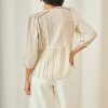 BERNICE 3/4 SLEEVE BLOUSE WITH EMBROIDERY - Image 5