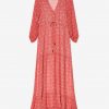 AMUT LONG SLEEVE MAXI DRESS WITH PINK PRINT - Image 7