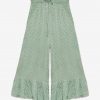 GREEN EMBROIDERED PALAZZO PANTS WITH EMBROIDERY - Image 4