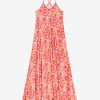 CHIYO STRAPLESS MAXI DRESS PRINTED PINK - Image 5