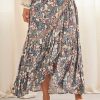 ONURIS FALDA MAXI ESTAMPADA CON BORDADO BLUE - Imagen 3