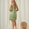 RENEU SHORT STRAPLESS DRESS WITH EMBROIDERY - Image 3