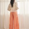 RUMIN PALAZZO PANTS WITH EMBROIDERY ORANGE - Image 6