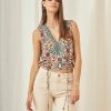 RUSTIK SHORT BLOUSE PRINTED WITH EMBROIDERY - Image 3