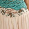 SATIS MAXI SKIRT WITH IVORY EMBROIDERY - Image 6