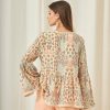 SOKA LONG SLEEVE PRINTED BLOUSE WITH EMBROIDERY - Image 6