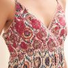 YURI STRAPLESS MAXI DRESS WITH PINK EMBROIDERY - Image 3