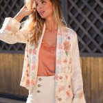 ASTEM KIMONO MANGA LARGA CON BORDADO ECRU