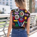 SUZANI LIMITED EDITION  WAISTCOAT BLACK BRIGHT