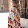 LISSETTE PATCHWORK CUTOUT KIMONO JACKET COLOR - Image 4