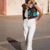 MARINE CROPPED FLARED JEANS WHITE - Image 7