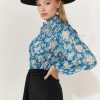 GALA BLUE BLOUSE - Image 2