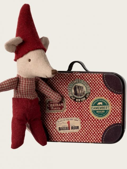 RATON DE NAVIDAD  BEBE EN MALETA  MAILEG