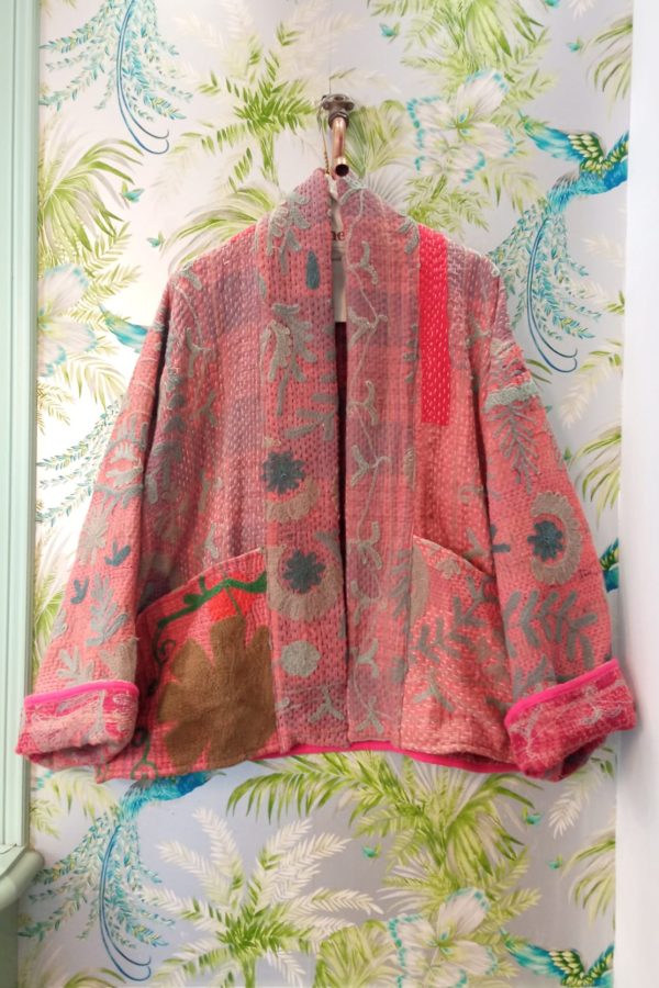 NAHLA VINTAGE CHAQUETA BORDADA BLUSH