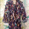 THE VELVET UNDERGROUND REVERSIBLE KIMONO  PURPLE IKAT - Image 3