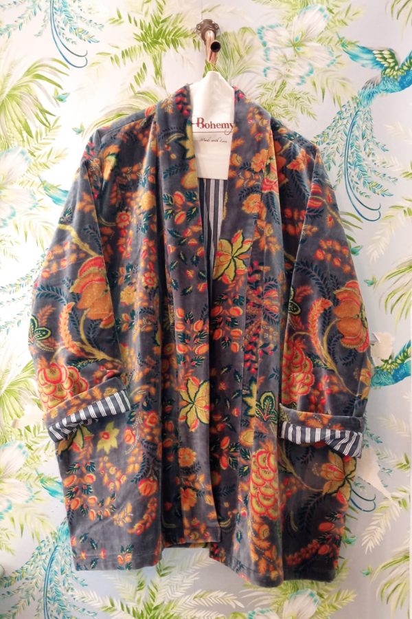 THE VELVET UNDERGROUND REVERSIBLE KIMONO  GRENADE