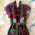 SUZANI VELVET  WAISTCOAT EMERALD