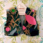SUZANI VELVET  VEST PETROL