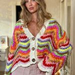 WAVY CARDIGAN OVERSIZE