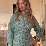 SAVANNAH SPRING ACQUA CHAQUETA ACOLCHADA ESTAMPADA REVERSIBLE